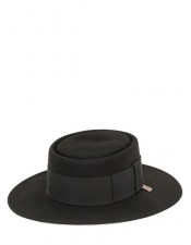 黑色羊毛紳士帽