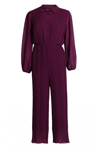 紫色雪紡連身衣